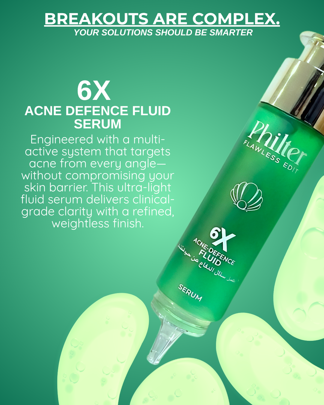 6X ACNE DEFENCE FLUID SERUM