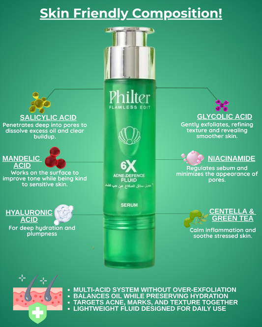 6X ACNE DEFENCE FLUID SERUM